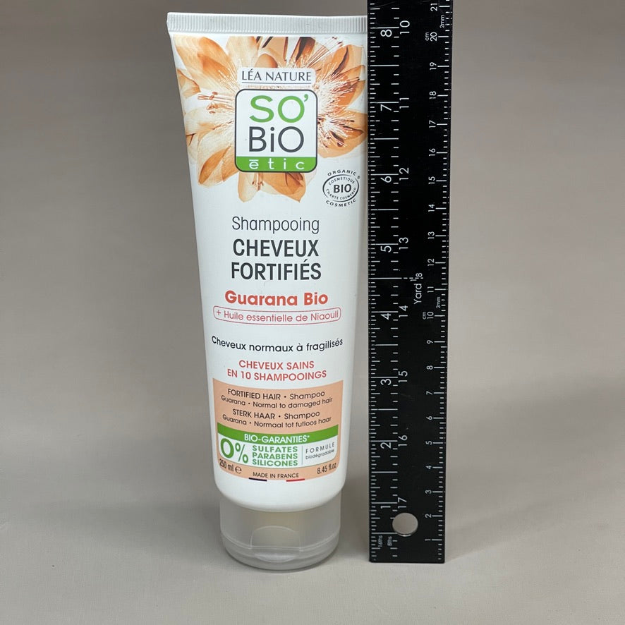 SO BIO ETIC Shampooing Cheveux Fortifies Guarana Bio Shampoo 8.45 FL OZ (New)