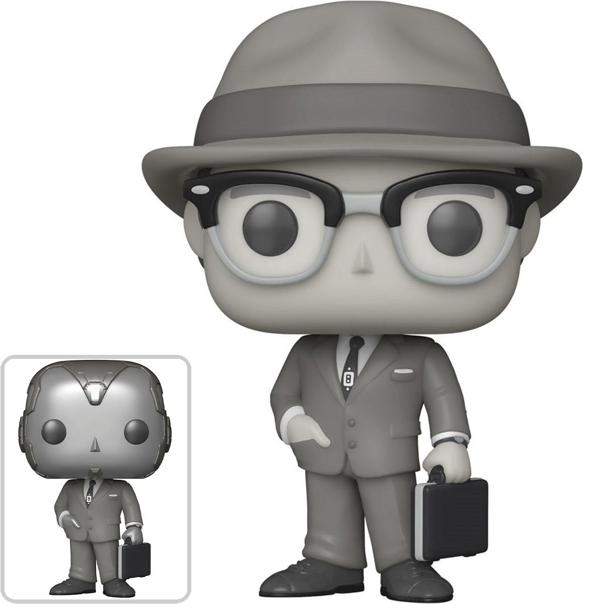 Pop! Marvel: Wanda Vision - 50's Vision (Black & White) (Chase Bundle) Not Mint