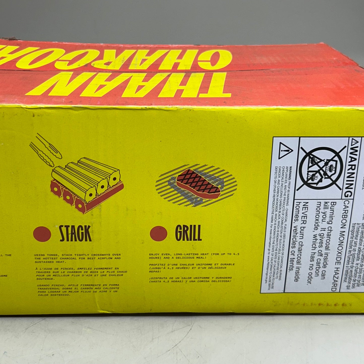 THAAN CHARCOAL Original Thai-Style Charcoal For 4-6 Hours Of Grilling 22lbs Black (New Other-Distressed Packaging)