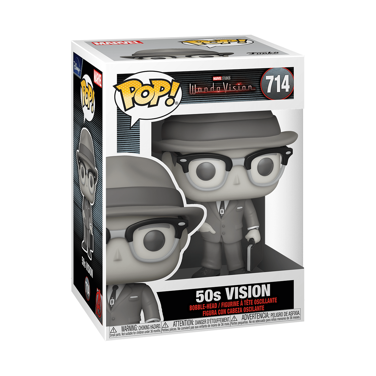(NON MINT) Pop! Marvel: Wanda Vision - 50's Vision (Black & White)