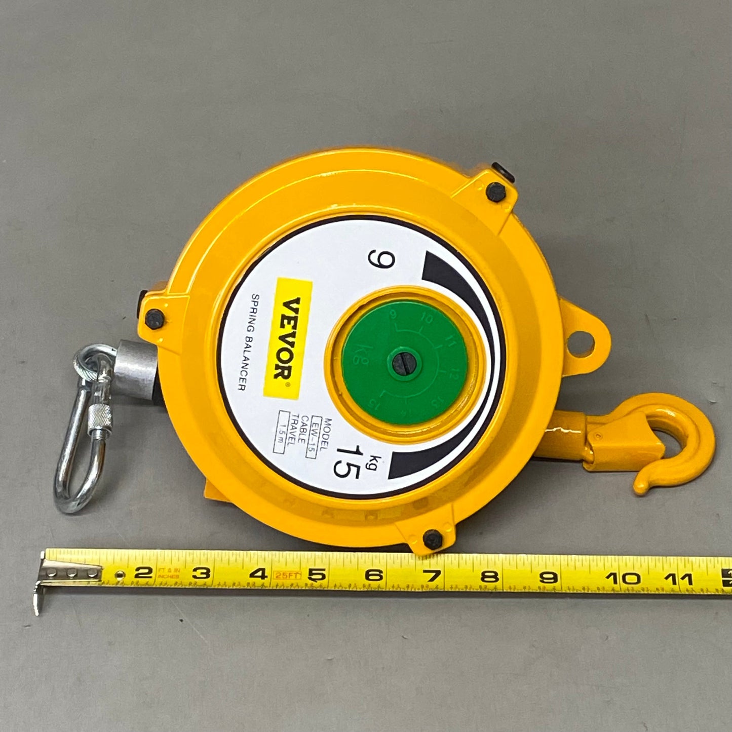 VEVOR BestEquip Spring Balancer Retractable Tool Holder 1.5m Length 20-33lbs(9-15kg) Yellow EW-15