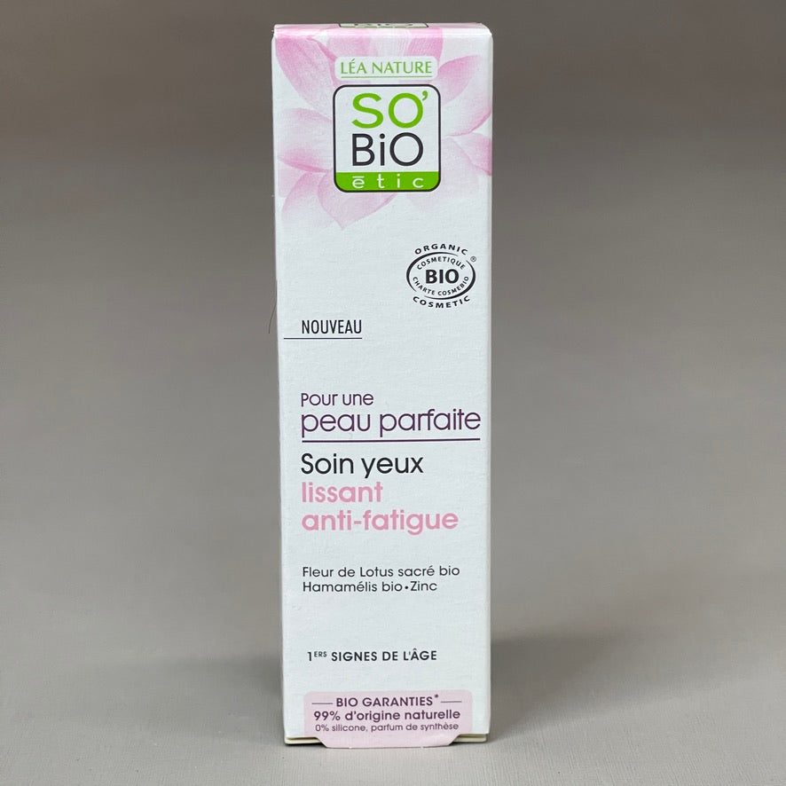 SO BIO ETIC Anti-fatigue Smoothing Eye Contour .5 OZ (New)