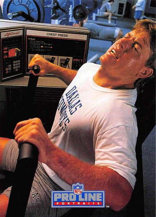 1991 Pro Line Portraits Football #194 Troy Aikman Dallas Cowboys
