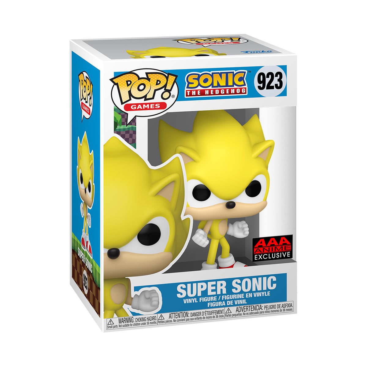 (PRE-ORDER) POP! Sonic the Hedgehog - Super Sonic #923 AAA Anime Exclusive
