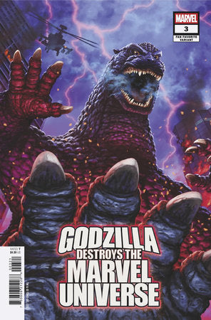 Godzilla Destroys The Marvel Universe #3 E Kaida Yuji Fan Favorite Variant (09/24/2025) Marvel