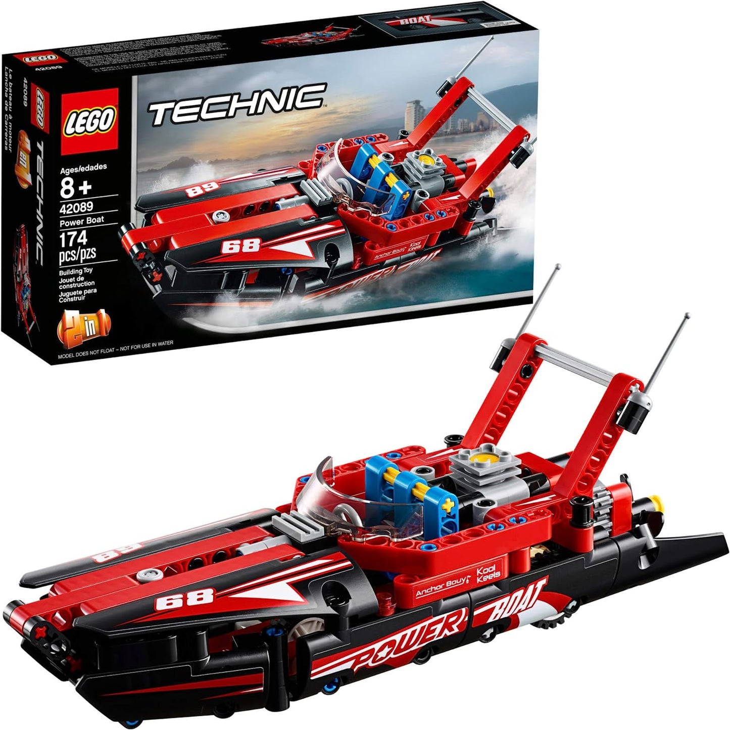LEGO Technic Power Boat 42089 Building Kit (174 Pieces)