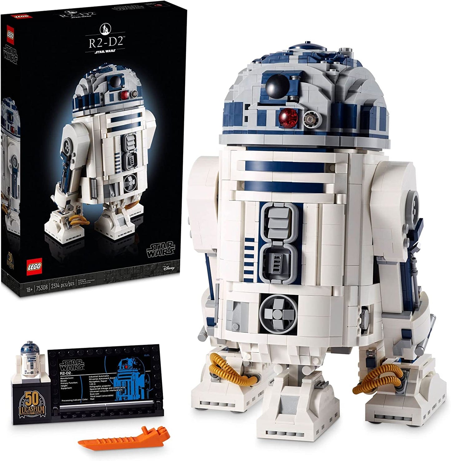 LEGO Star Wars R2-D2 Collectible Building Model 75308 (Retired Soon)