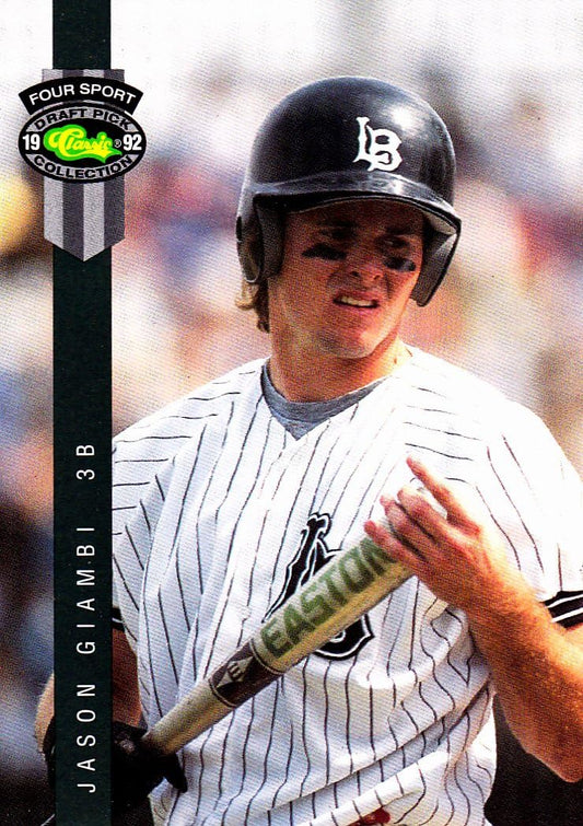 1992 Classic Jason Giambi RC # 267 Oakland Athletics