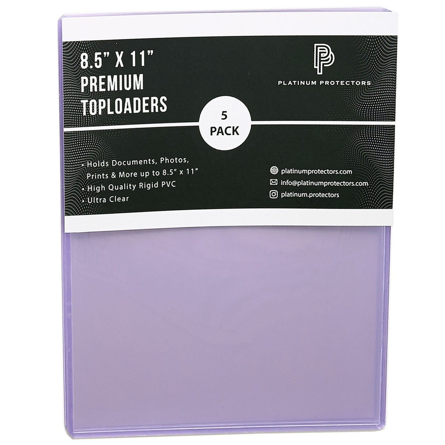 Platinum Protectors Premium 8.5" x 11" Photo Toploaders