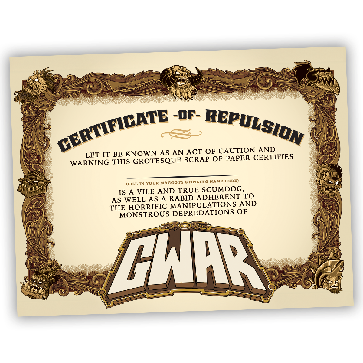 GWAR: 'The Return of Gor Gor' Signed Platinum Edition Comic Book + Vinyl LP (Limited Edition Fruit Punch)