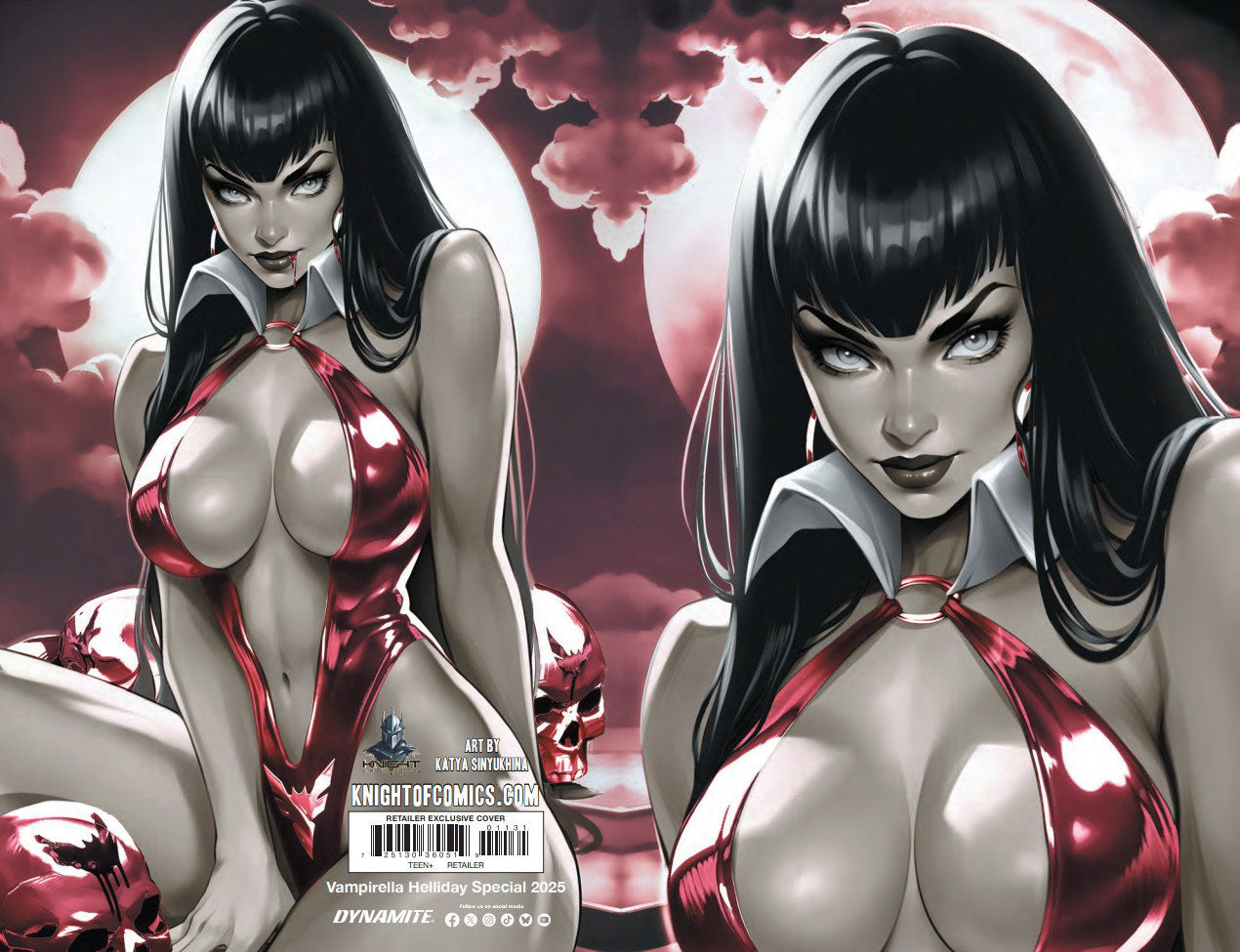 VAMPIRELLA HELLIDAY SPECIAL 2025 - KATYA SINYUKHINA WRAPAROUND COVER C FANEXPO NEW ORLEANS EXCLUSIVE LTD 50