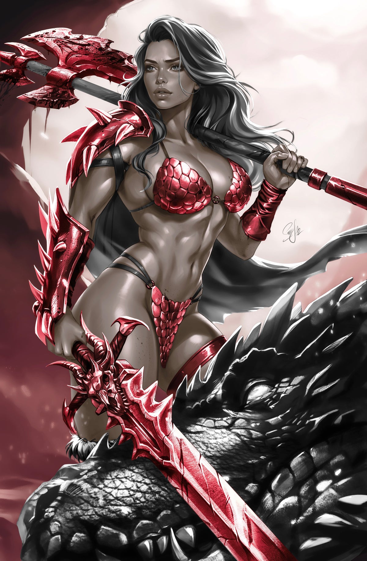 SONJA REBORN #6 - KATYA SINYUKHINA COVER C VIRGIN VARIANT KNIGHT OF COMICS C2E2 2026 EXCLUSIVE LTD 100