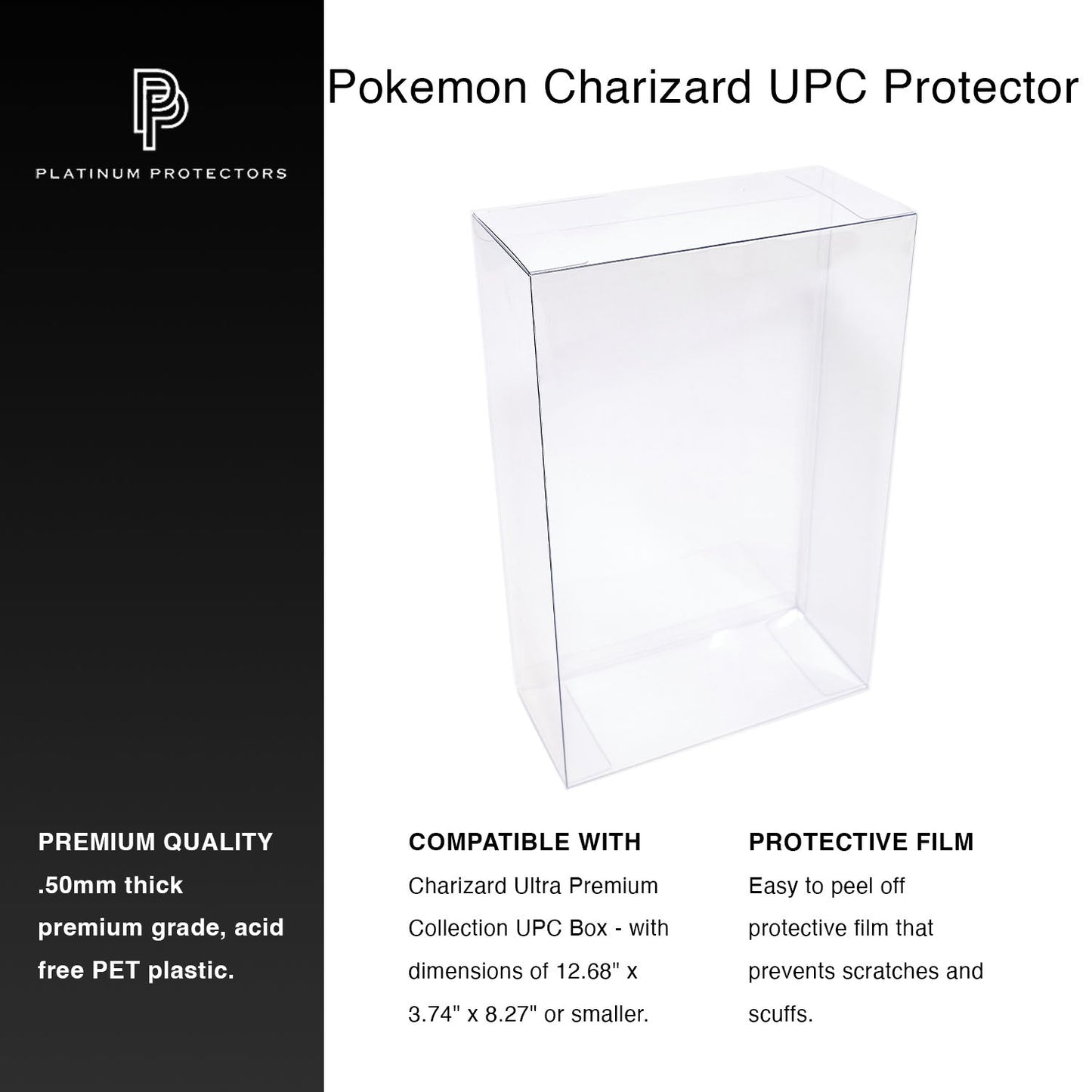 Platinum Protectors for Pokemon Charizard UPC Ultra Premium Collection Boxes