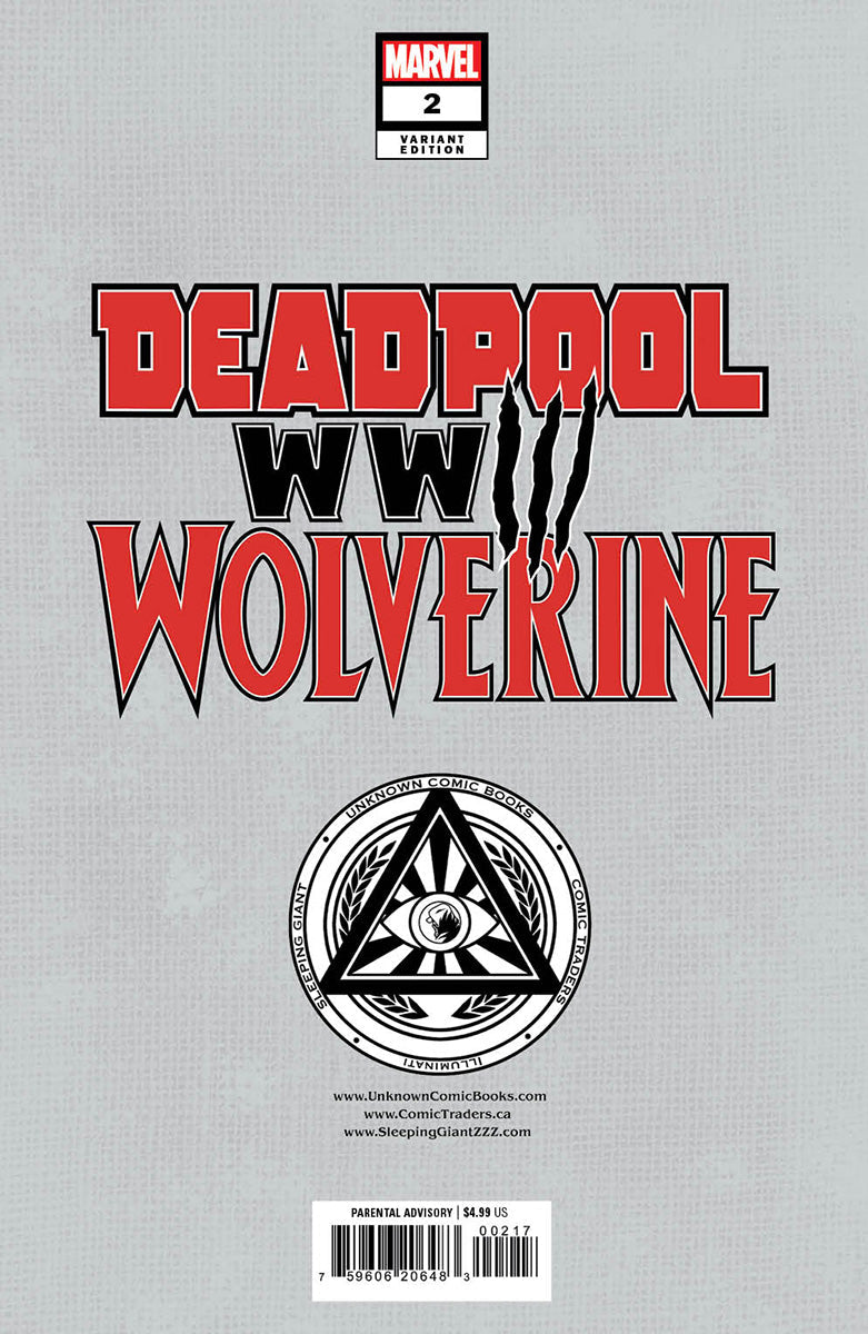 Deadpool & Wolverine: Wwiii #2 Unknown Comics Tyler Kirkham Exclusive Virgin Var (06/12/2024)