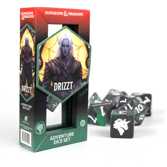 D&D Adventure Dice Set - Legend of Drizzt Edition | 16pc Collection