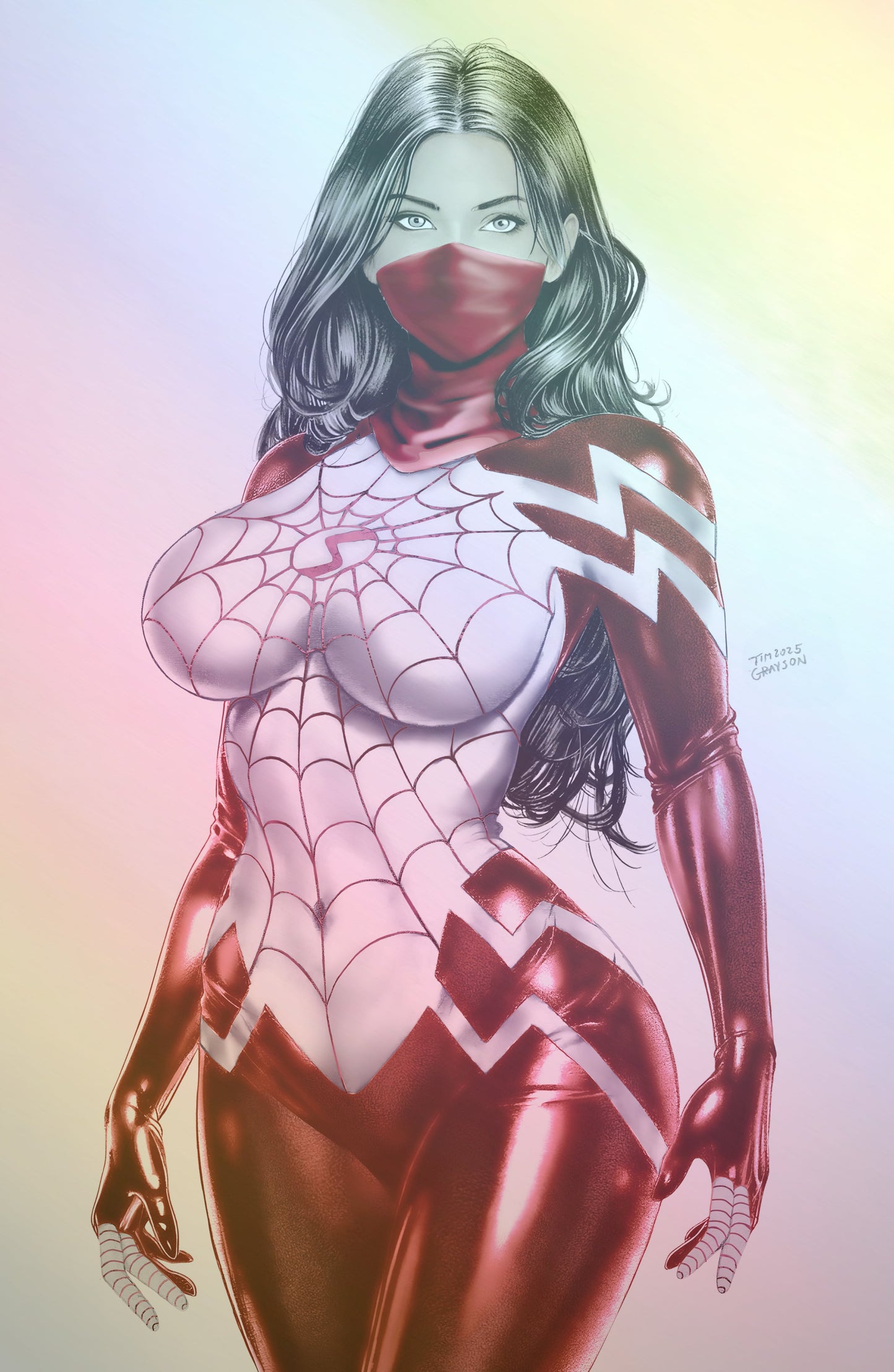 WAIFU CHRONICLES #1 - GHOST SPIDER COSPLAY - TIM GRAYSON COVER C FOIL LTD 10