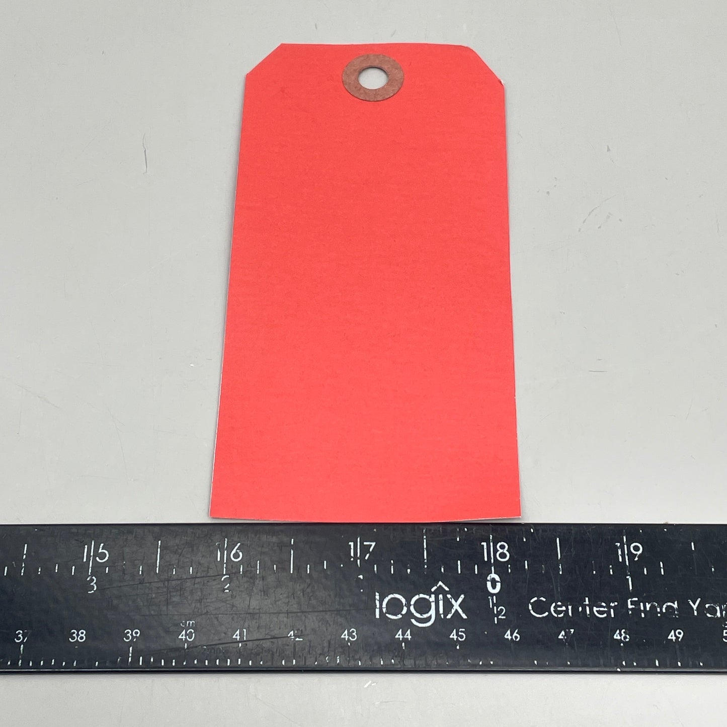 1,000 Shipping Hang Tags Red 13 Pt. Cardstock 4 3/4" x 2 3/8" 513RED