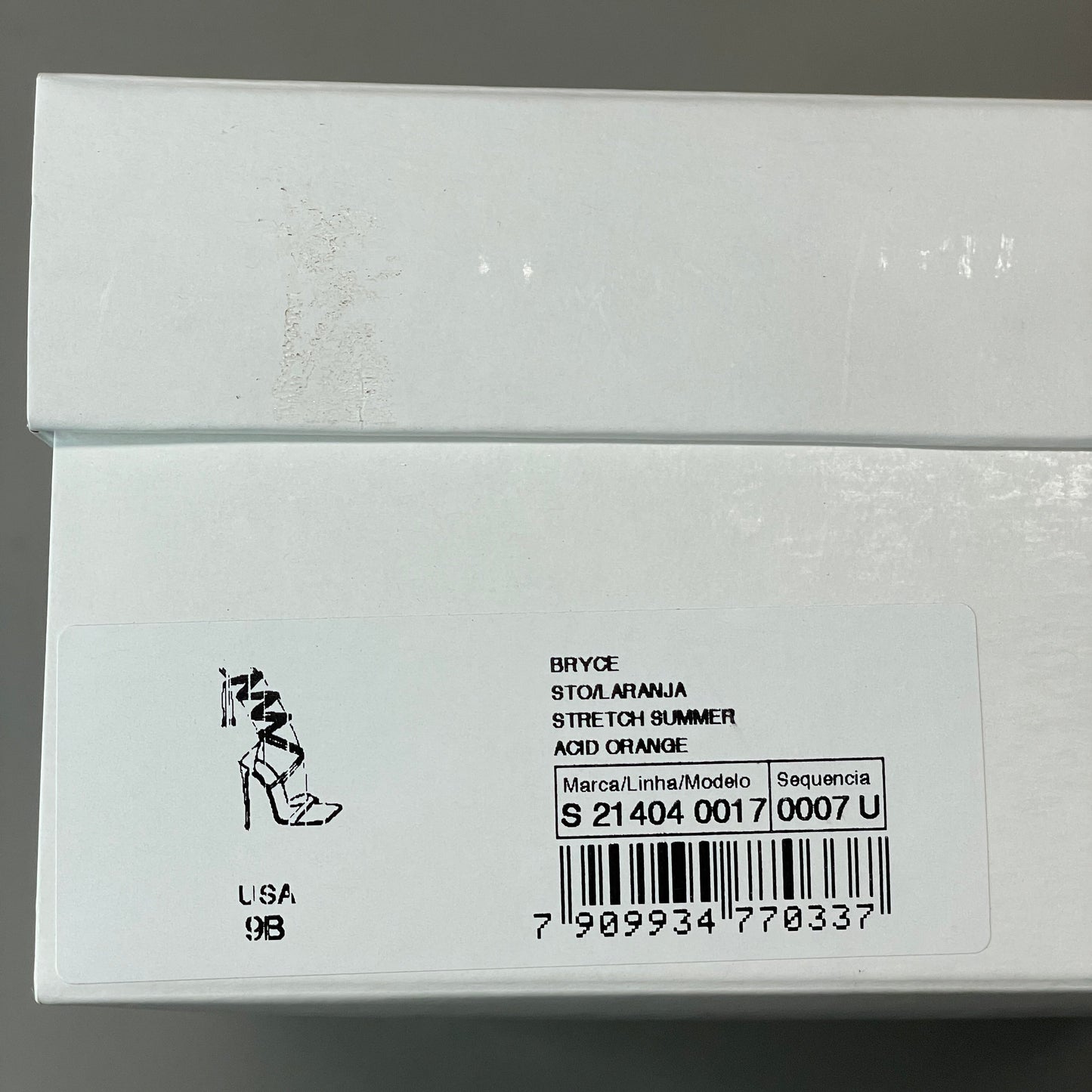 SCHUTZ Bryce Ankle Tie Women's High Heel Leather Strappy Sandal Acid Orange Sz 9 (New)