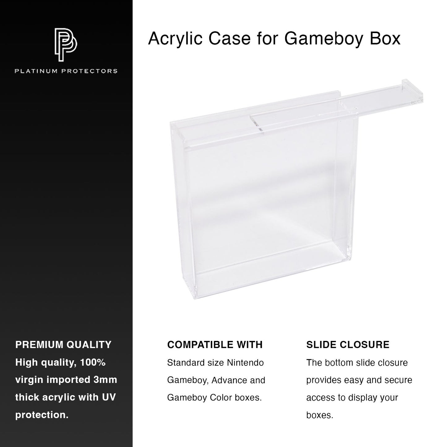 Premium Acrylic Case for Nintendo Game Boy & Advance Box