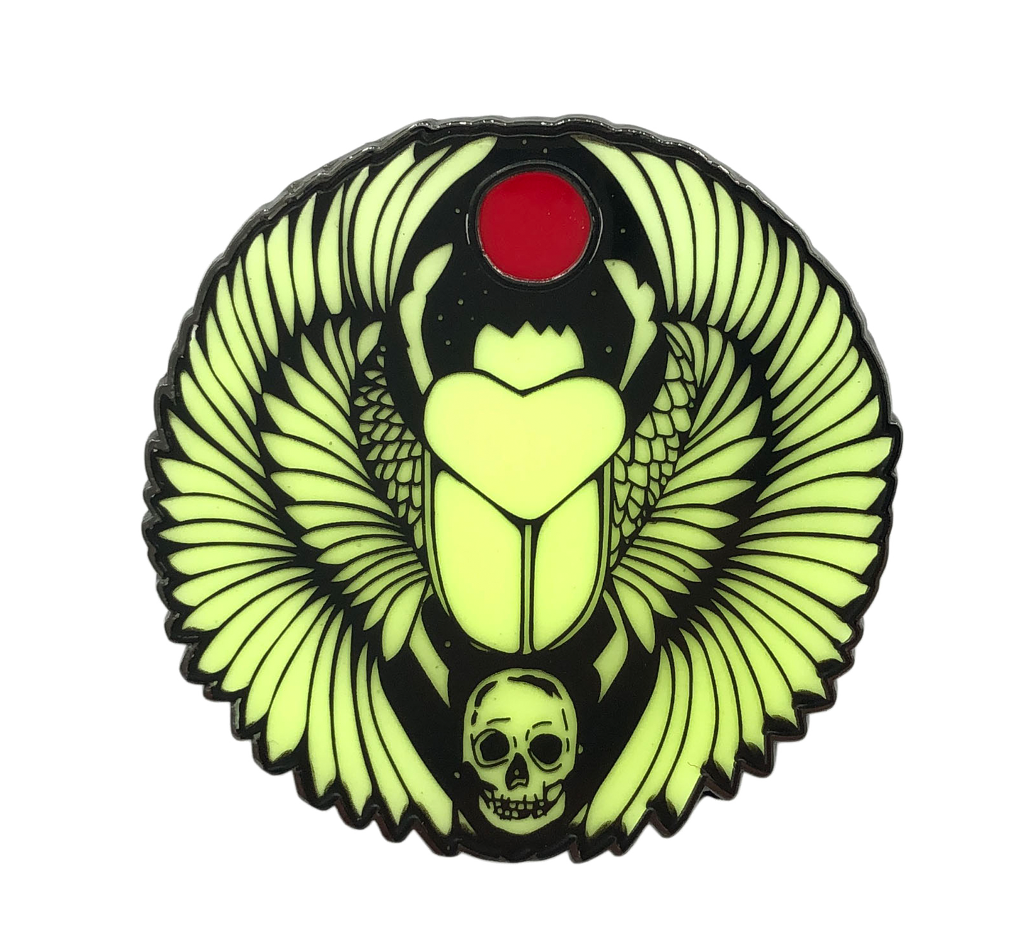 Gothic Queen - Scarab Pin (GITD)