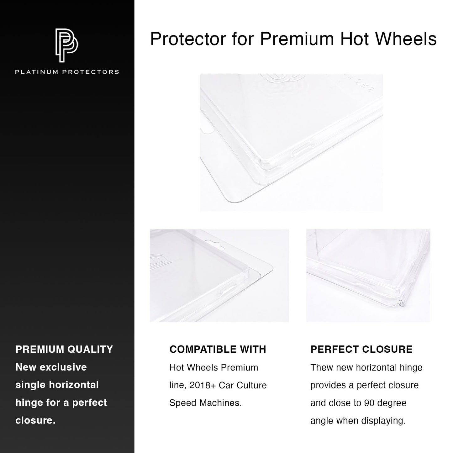 Platinum Protectors for Hot Wheels Premium Line & Car Culture (with retail packaging)