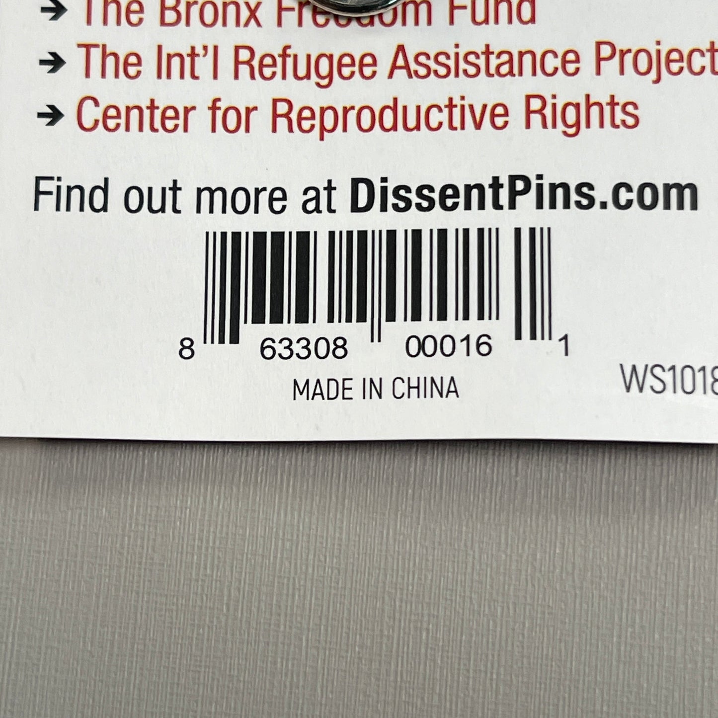 DISSENT PINS Ruth Bader Pinsburg Enamel Pin Ruth Bader Ginsburg RBG (New)