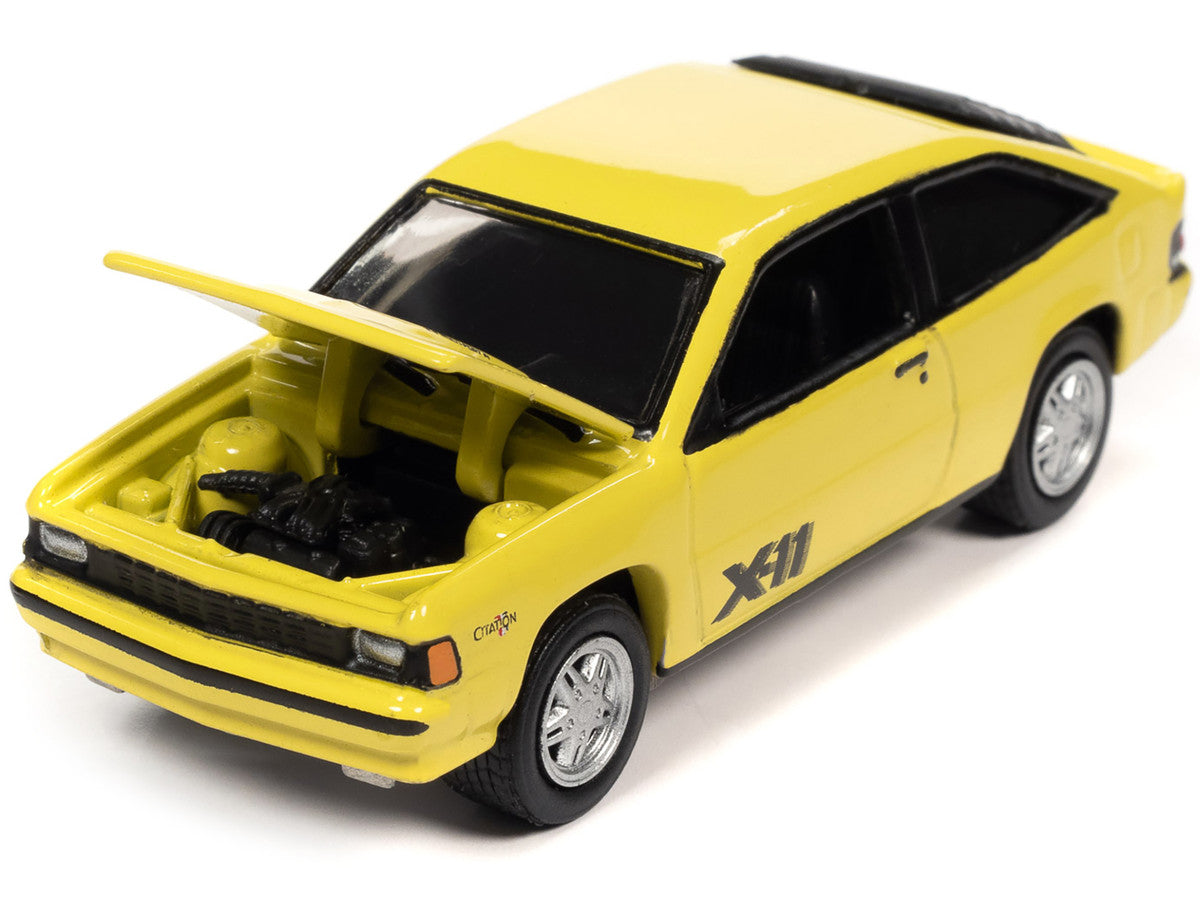 1981 Chevrolet Citation X-11 Bright Yellow "Classic Gold Collection" Series Limited Edition to 8476 pieces Worldwide 1/64 Diecast Model Car by Johnny Lightning-1