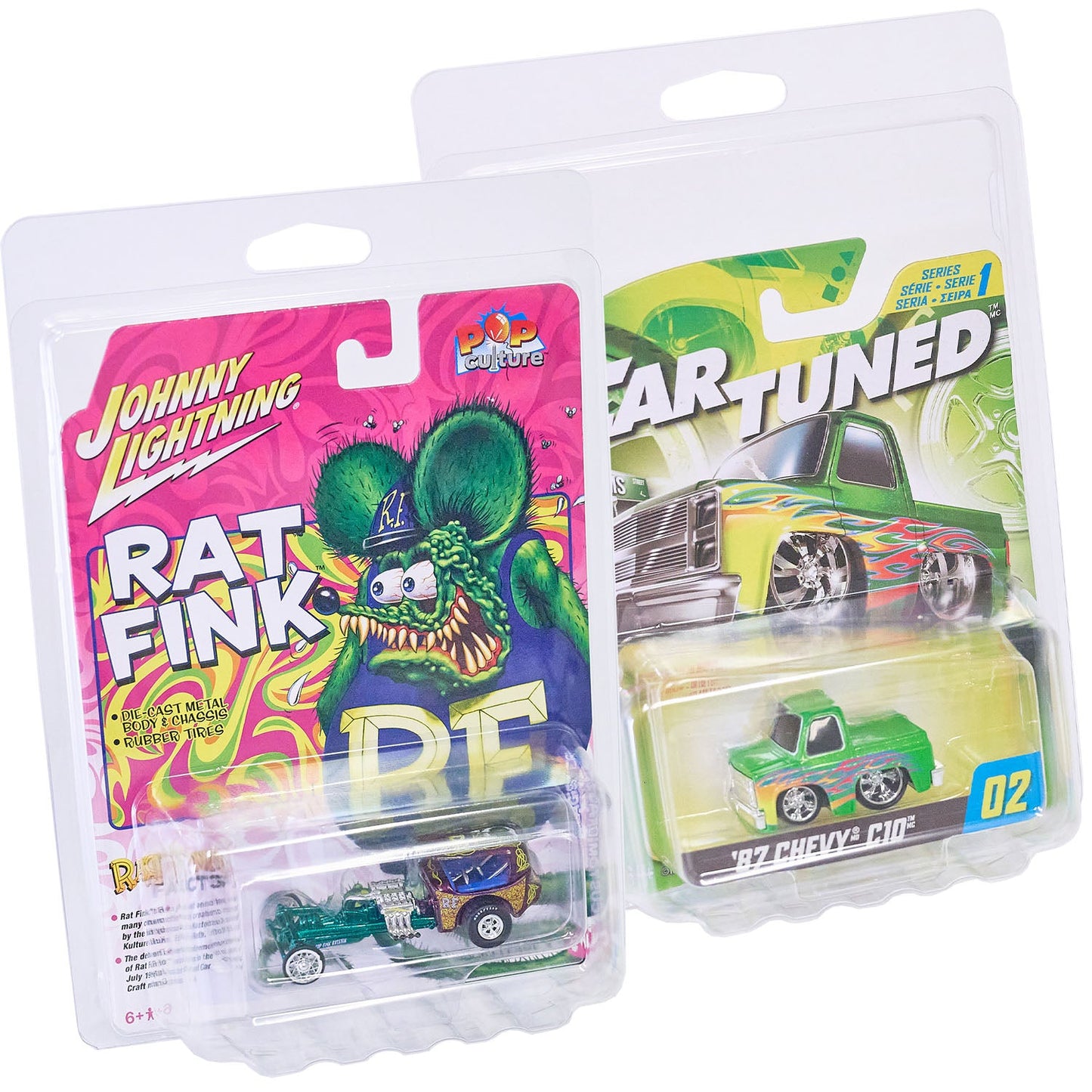 Platinum Protectors for Johnny Lightning, Auto World and Car Tuned Die Cast Cars