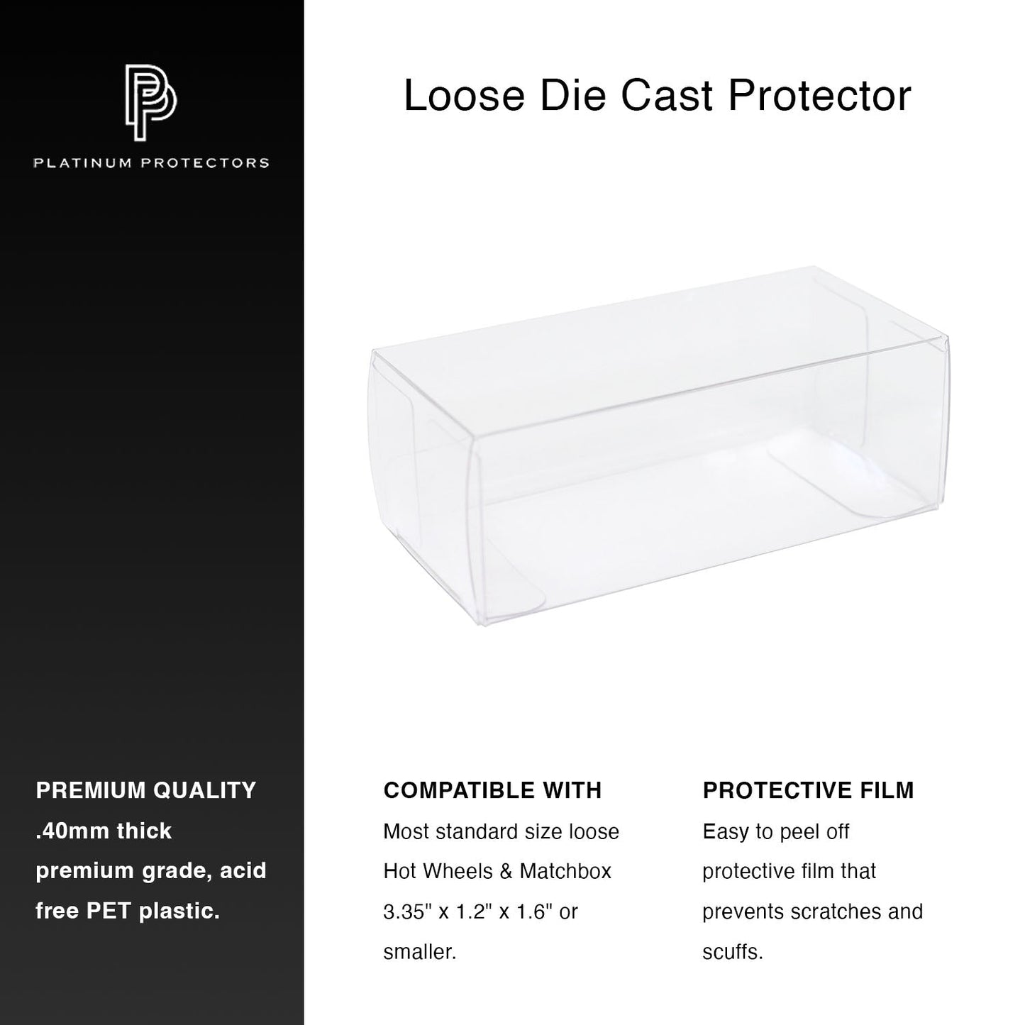 Platinum Protectors for Hot Wheels & Matchbox Loose Cars