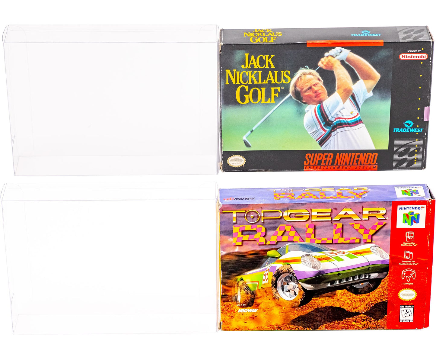 Platinum Protectors for Super Nintendo SNES & N64 Game Boxes