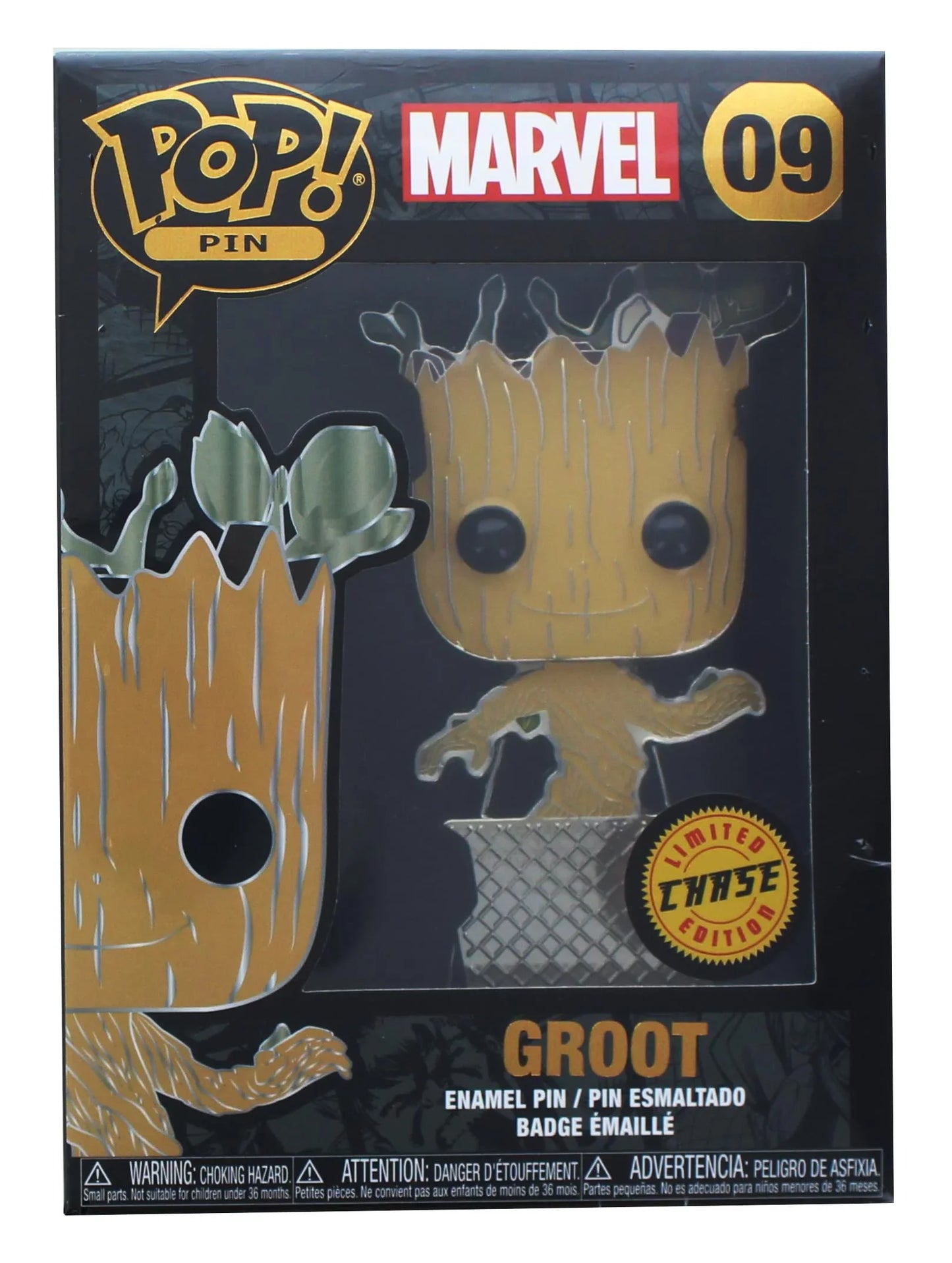 POP! Pin Baby Groot Marvel Guardians of the Galaxy Silver Pot Chase