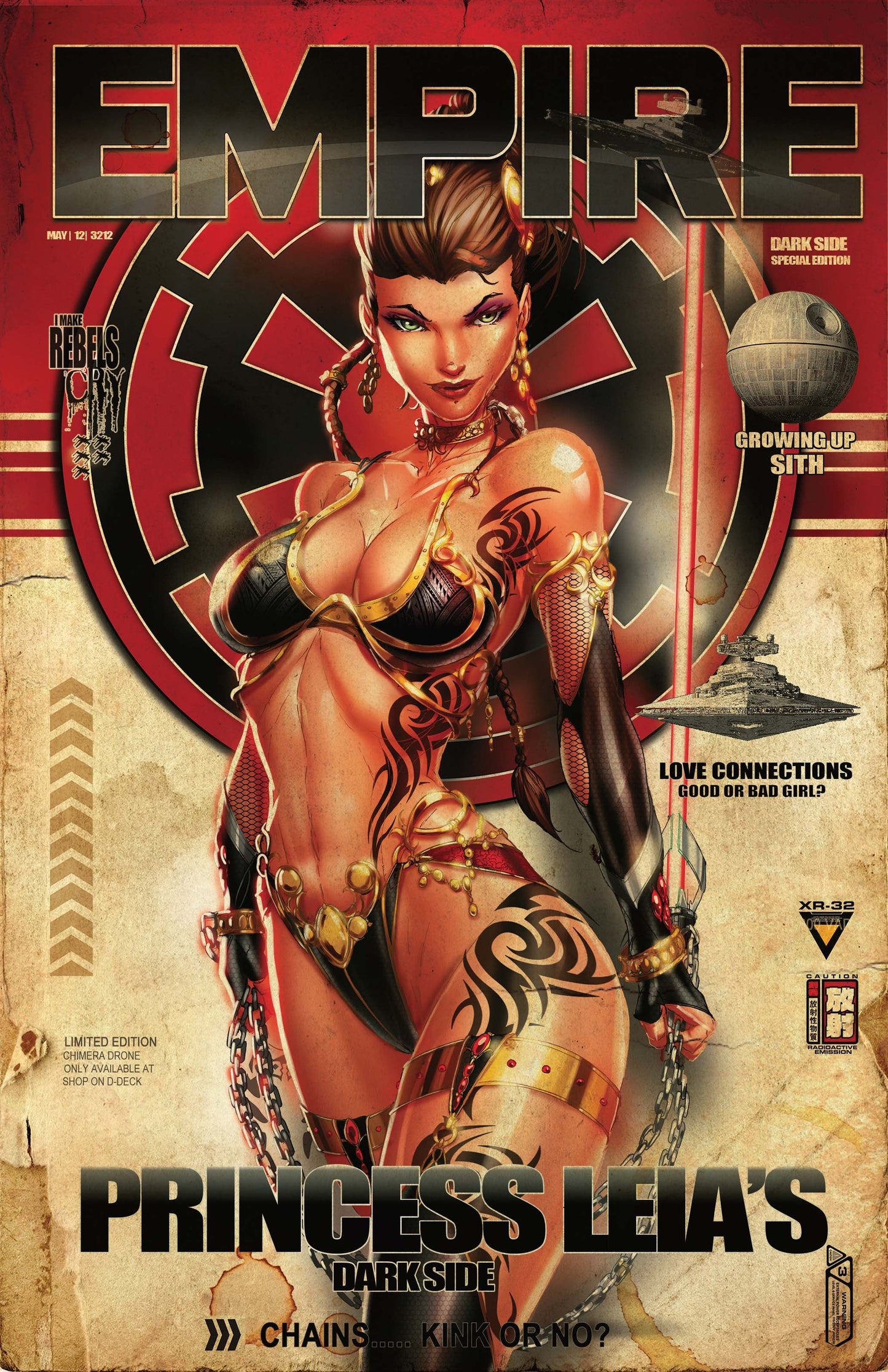 Retro Leia Empire Chained Print