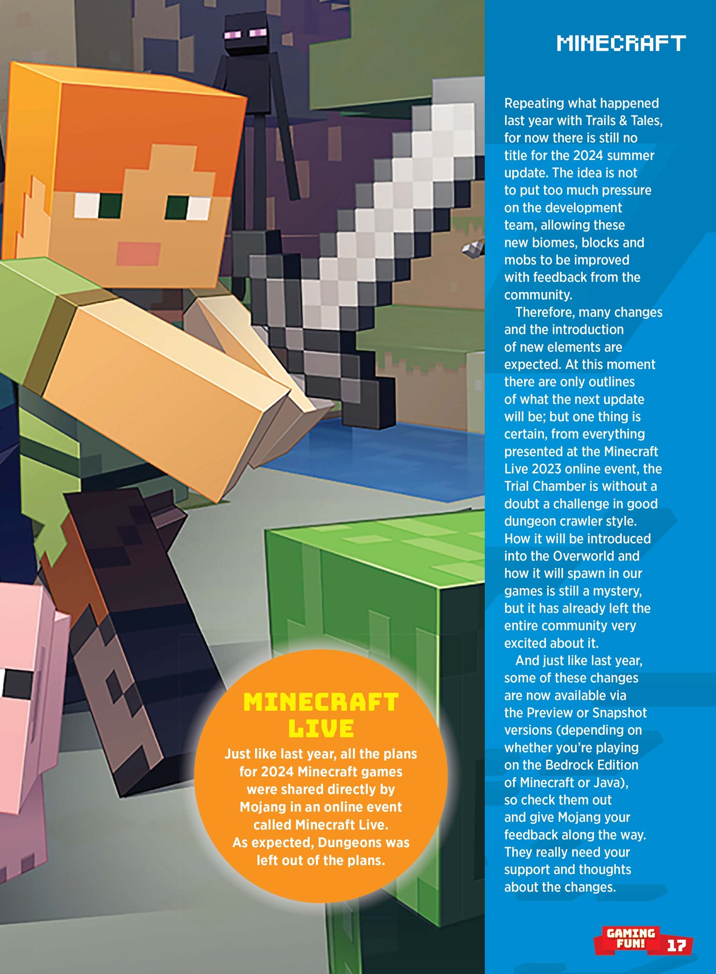 Minecraft - Essential Guide: Expert Tips & Tricks, Update 1.21, Block Building, Disney Adventure, Star Wars: Path Of The Jedi, Teenage Mutant Ninja Turtles, Legends, Dungeons, Mob, Free Maps & Poster!