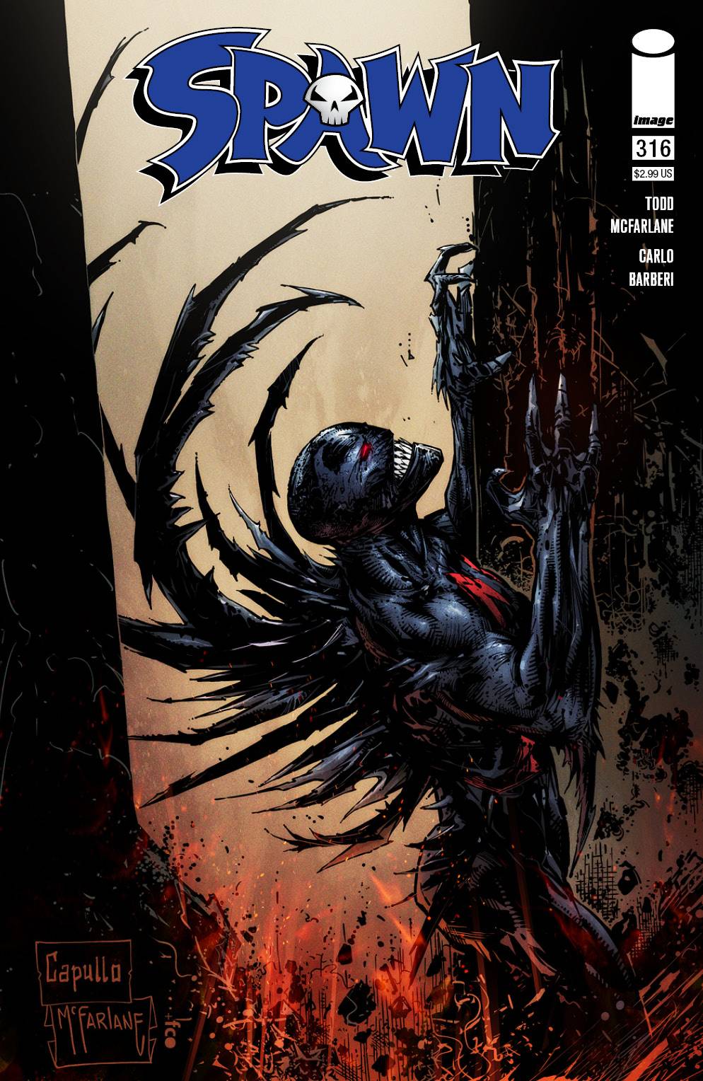 Spawn #316 B Todd Mcfarlane Variant (03/31/2021) Image