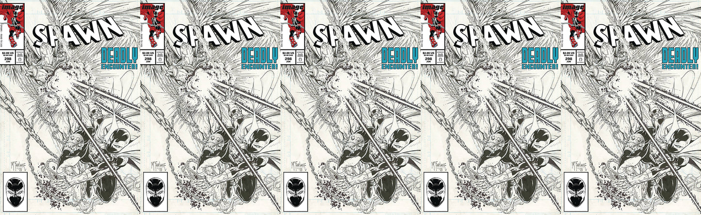 SPAWN #298 C B&W Todd MCFARLANE Amazing Spider-Man 298 Homage Variant (06/26/2019) IMAGE