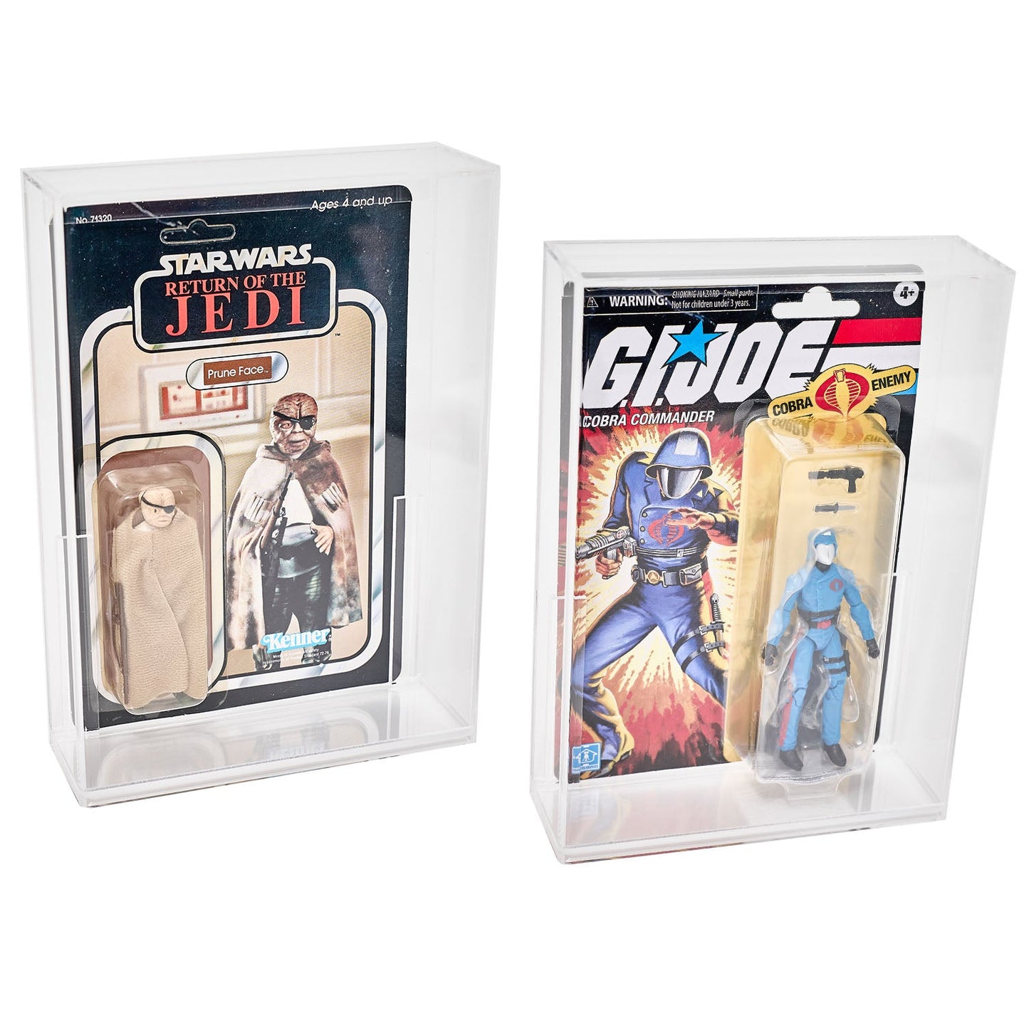 Premium Acrylic Case for Vintage & New Star Wars or GI Joe Carded Figures