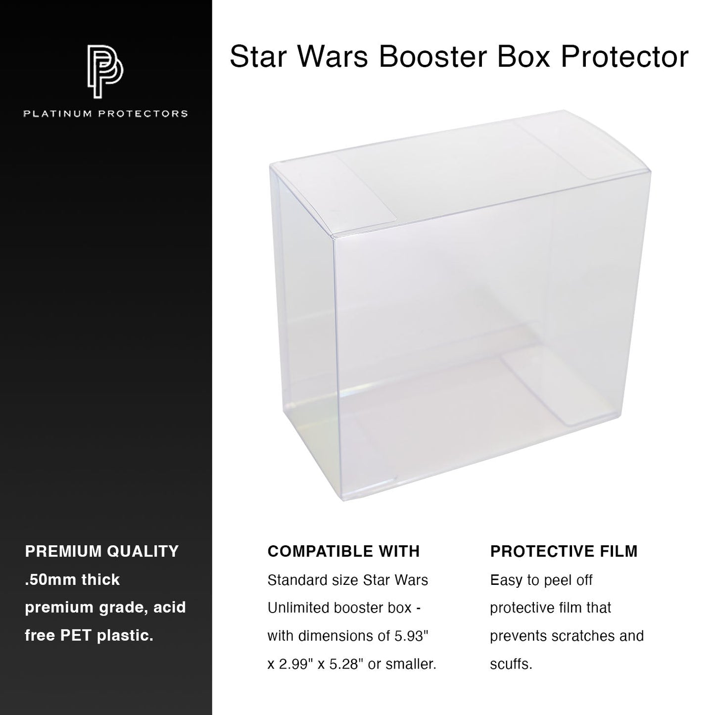 Platinum Protectors for Star Wars Unlimited Booster Boxes