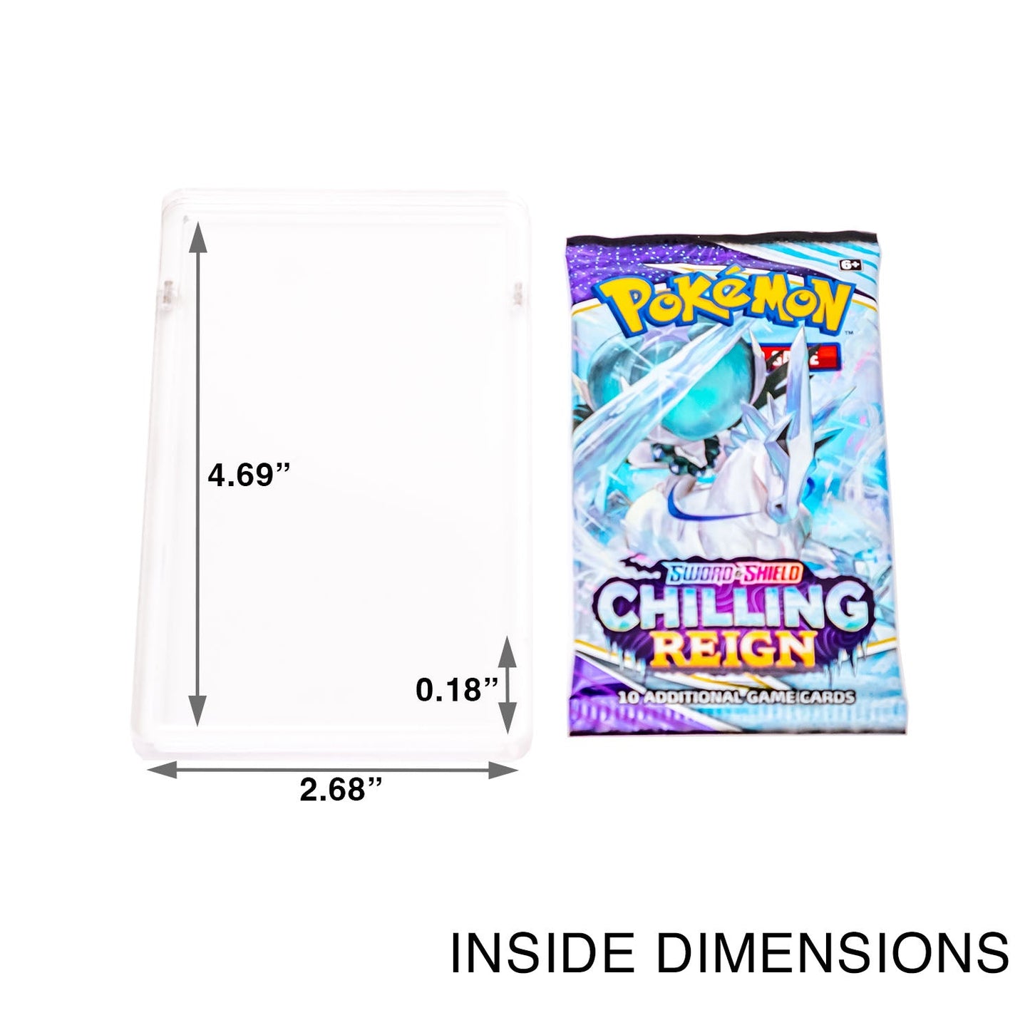 Premium Acrylic Holder for Pokemon Booster Packs with Magnetic Top