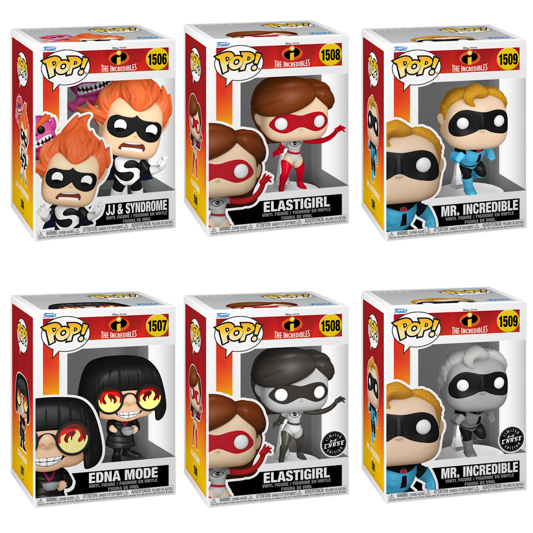 (PRE-ORDER) POP! Disney: Incredibles 20th (Complete Chase Bundle)(Set of 6)