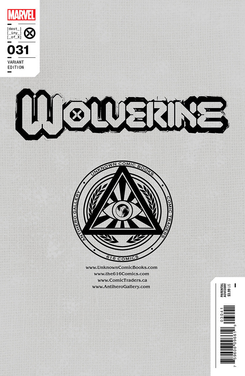 Wolverine #31 Unknown Comics Scott Williams Exclusive Icon Var (03/15/2023)