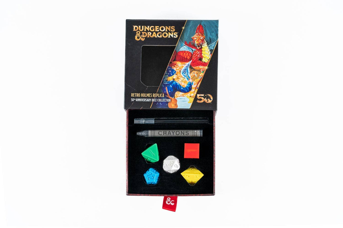 D&D 50th Anniversary Retro Vintage Holmes Replica Dice Set