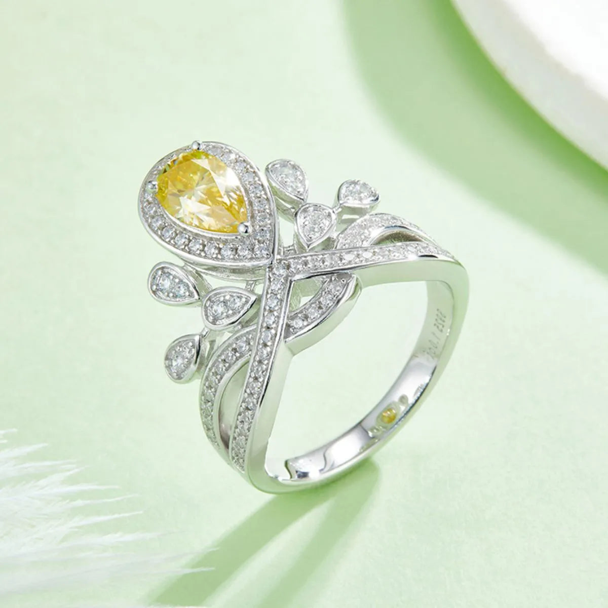 1 Carat Moissanite 925 Sterling Silver Ring