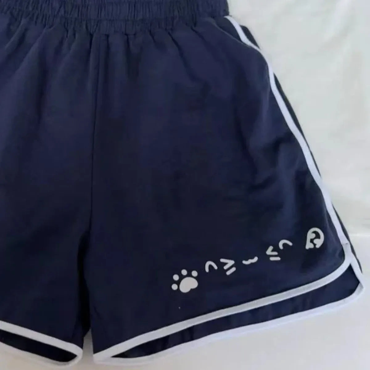Harajuku Cat Print Summer Shorts