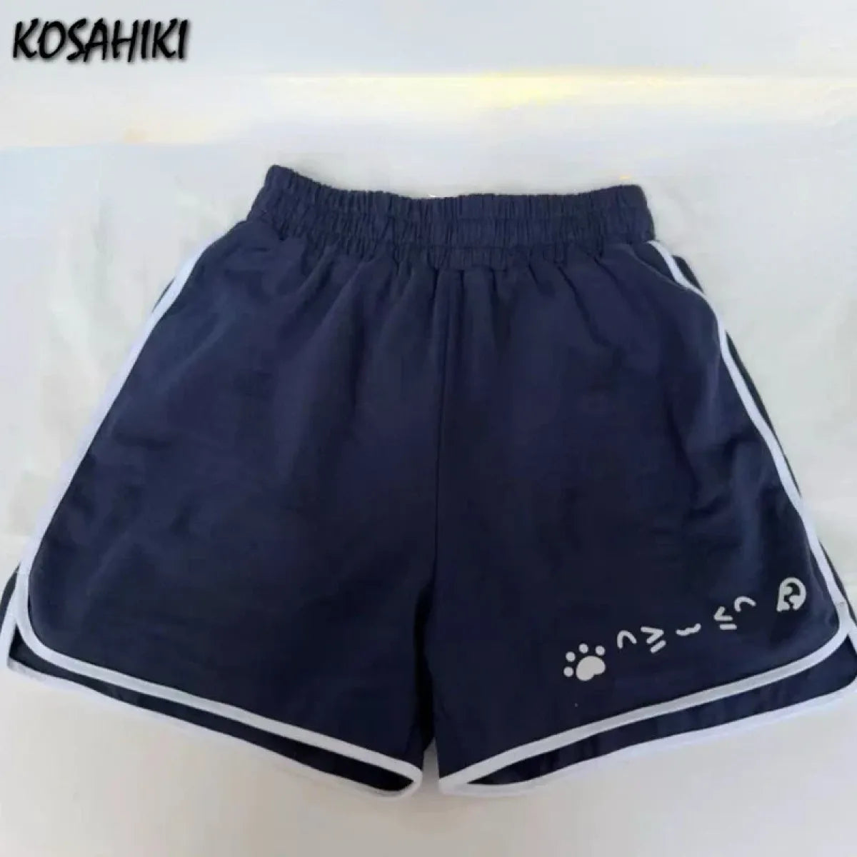 Harajuku Cat Print Summer Shorts