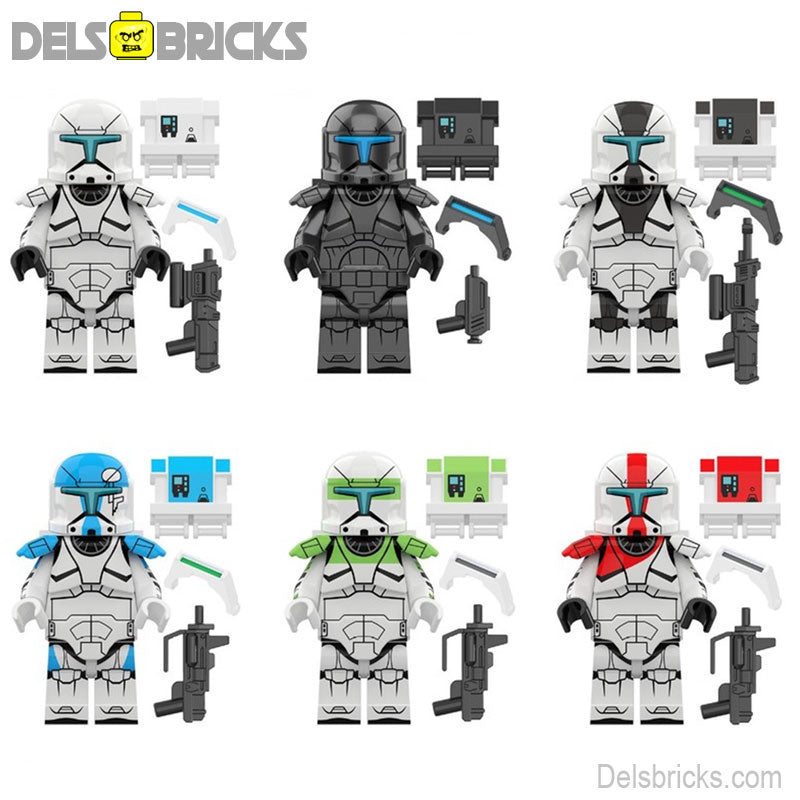 Clone Commandos Set of 6 Lego Star Wars Minifigures Custom Toys