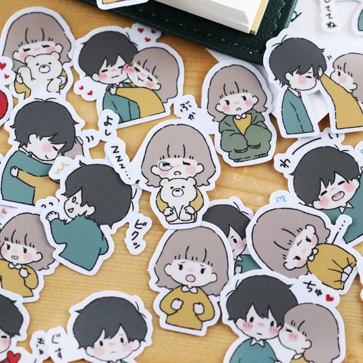 Cute Character Stickers for Handbook - DIY Photo Album Waterproof Decals