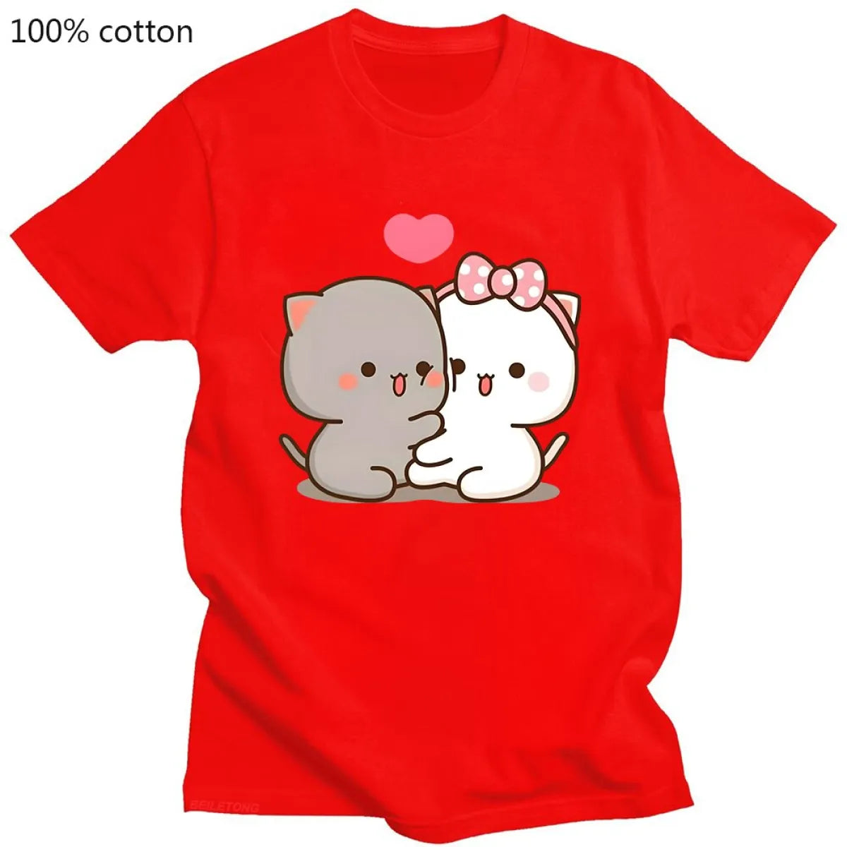 Cute Peach Cat T-Shirt