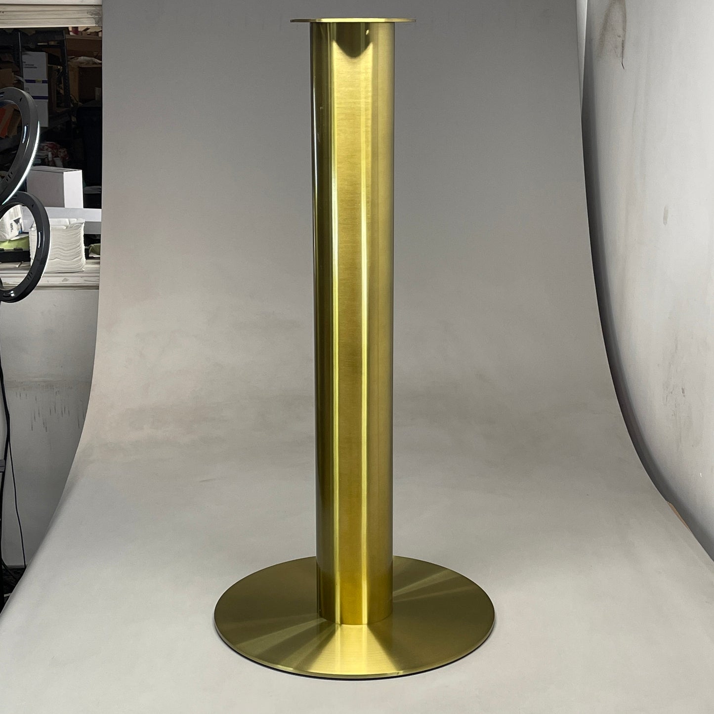 TOM DIXON Tube Dining Table High Brass Plated Steel Base Unit Only TUB04BR (New)