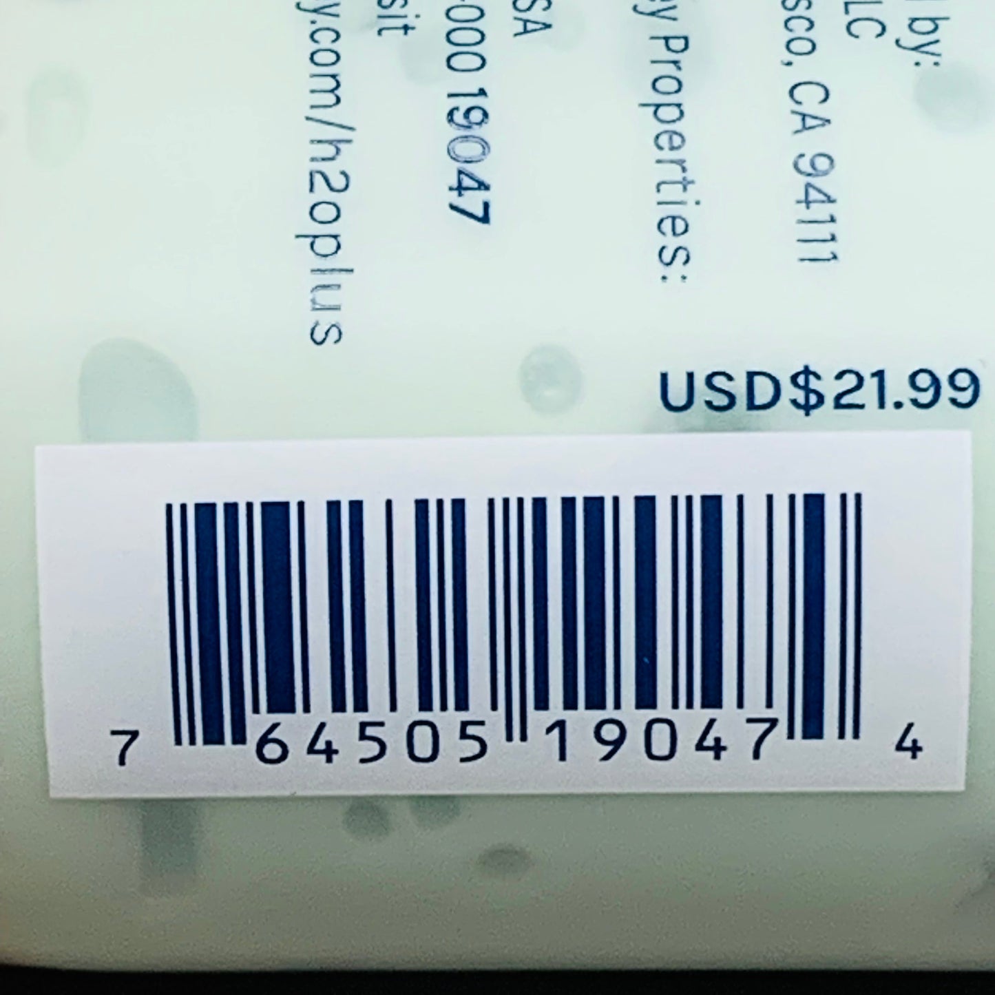 DISNEY Resorts H2O+ Mint Foot Rub 3 oz Tube DISCONTINUED 19048 (New)