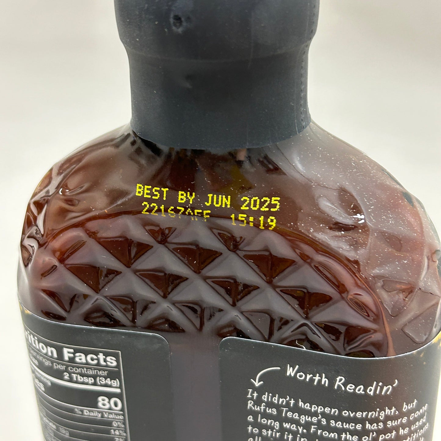 RUFUS TEAGUE 6-PACK! Honey Sweet BBQ Sauce 15.25 oz Gluten Free Non GMO Exp 06/25 (New)